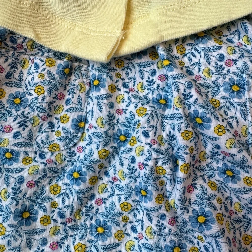 Carter’s Baby Girl Floral Dress Bodysuit with Yellow Cardigan - Size 3 Months